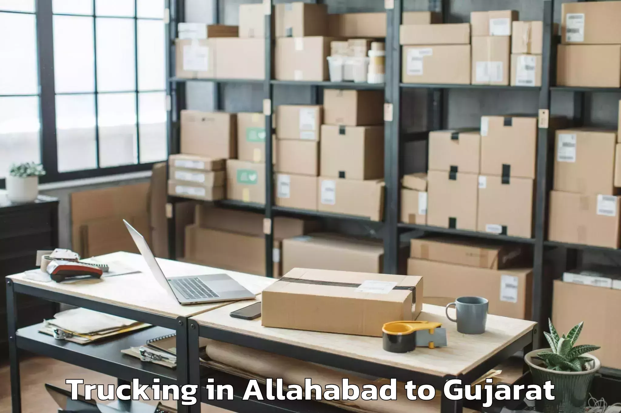 Top Allahabad to Deesa Trucking Available